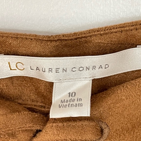 LC Lauren Conrad Lace Up Front Faux Suede Skirt - Picture 7 of 12